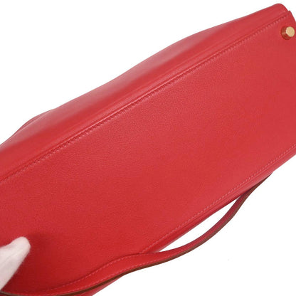 Hermes Rouge Vif Gulliver Kelly 32 Retourne 2way Shoulder Handbag