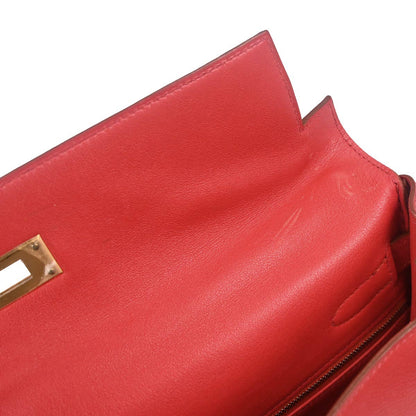 Hermes Rouge Vif Gulliver Kelly 32 Retourne 2way Shoulder Handbag