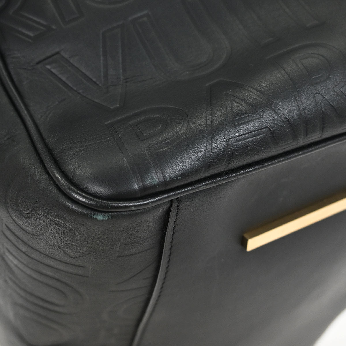 Louis Vuitton 2008 Black Leather Paris Pool Speedy Cube M95816