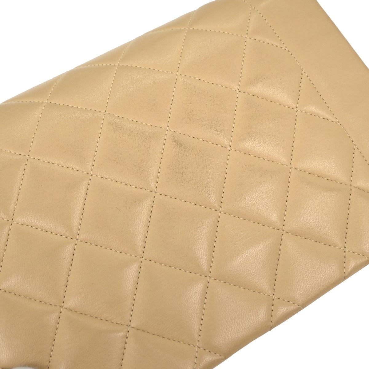 Chanel Beige Lambskin Medium Diana Shoulder Bag