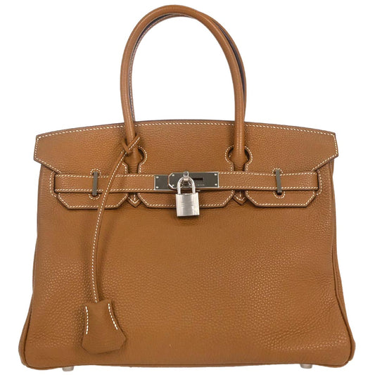Hermes Gold Togo Birkin 30 Handbag