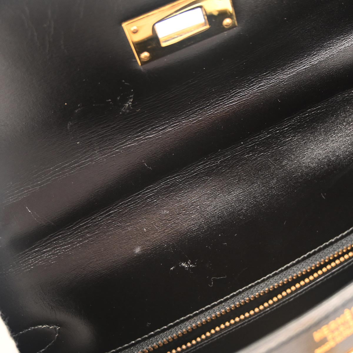 Hermes Black Box Calf Kelly 32 Retourne Handbag