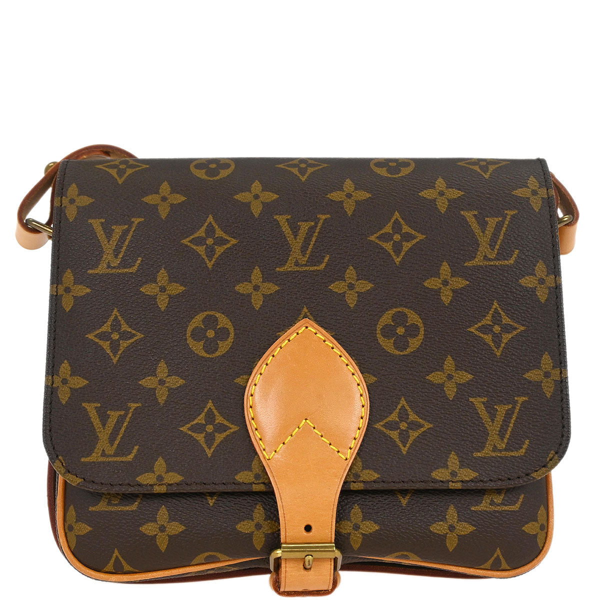 Louis Vuitton Monogram Cartouchiere MM Shoulder Bag M51253