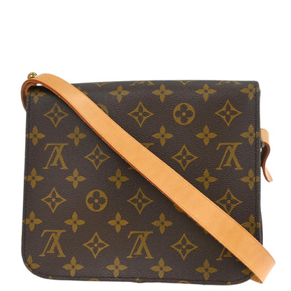 Louis Vuitton Monogram Cartouchiere MM Shoulder Bag M51253