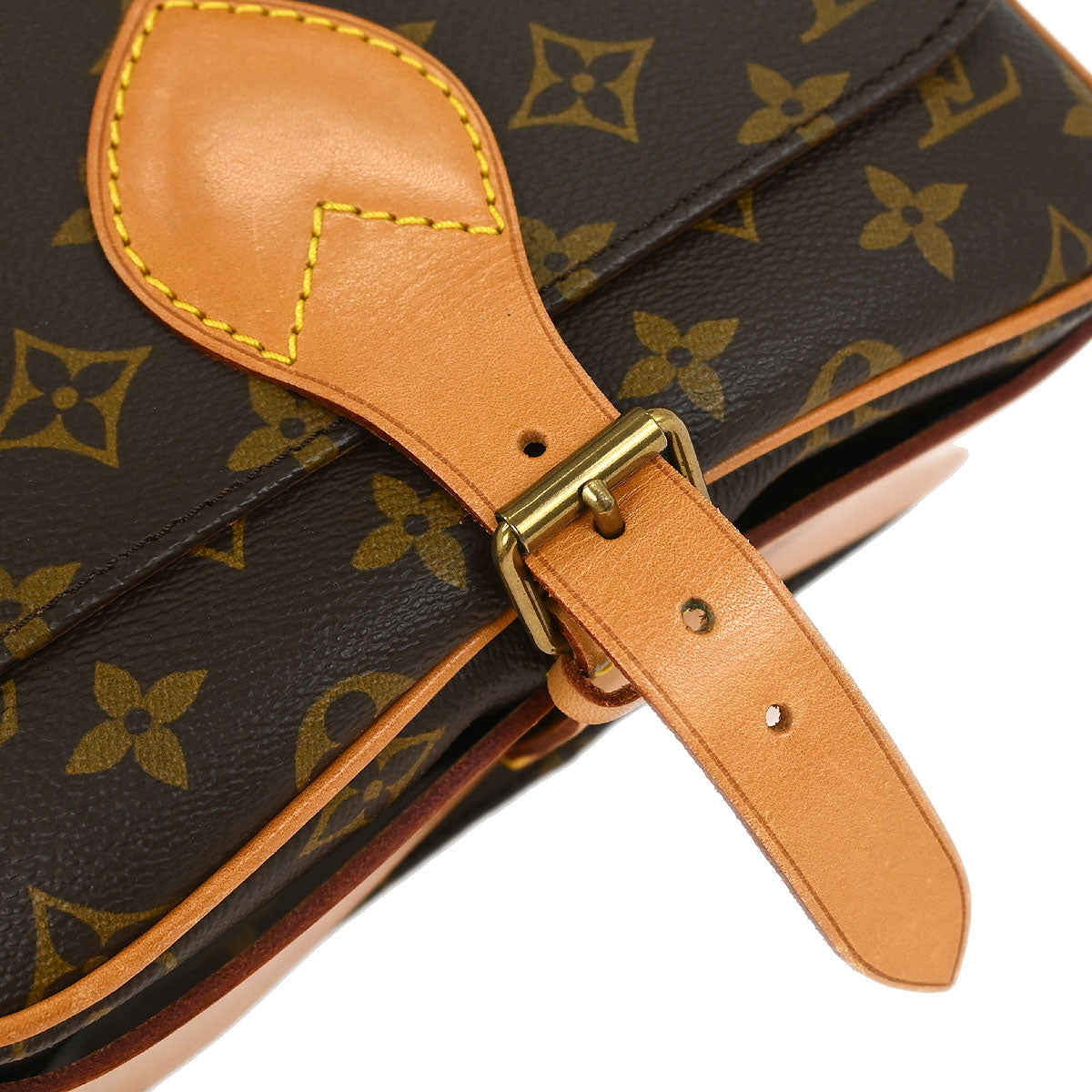 Louis Vuitton Monogram Cartouchiere MM Shoulder Bag M51253
