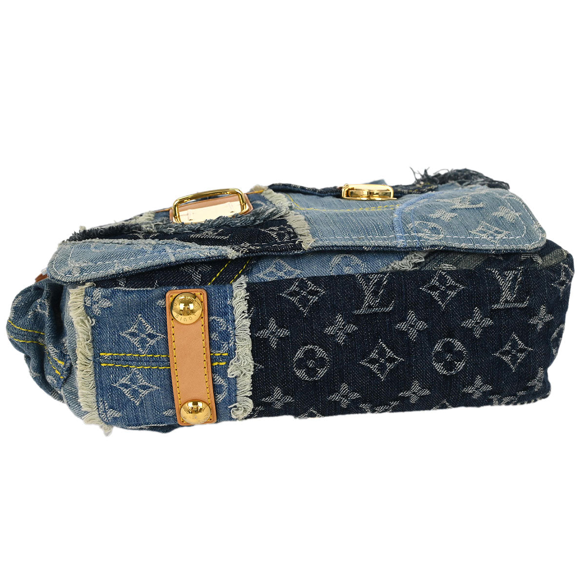 Louis Vuitton Monogram Denim Patchwork Postie 2way Handbag M95374