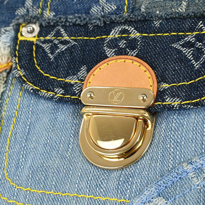 Louis Vuitton Monogram Denim Patchwork Postie 2way Handbag M95374