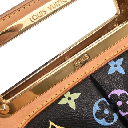 Louis Vuitton Black Multicolor Judy MM 2way Shoulder Handbag M40256