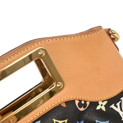 Louis Vuitton Black Multicolor Judy MM 2way Shoulder Handbag M40256