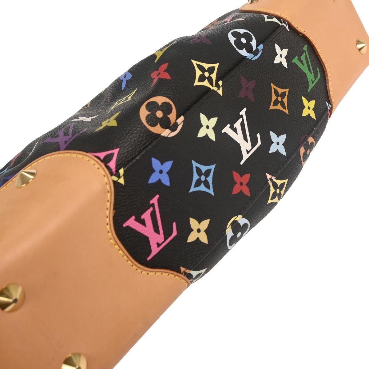 Louis Vuitton Black Multicolor Judy MM 2way Shoulder Handbag M40256