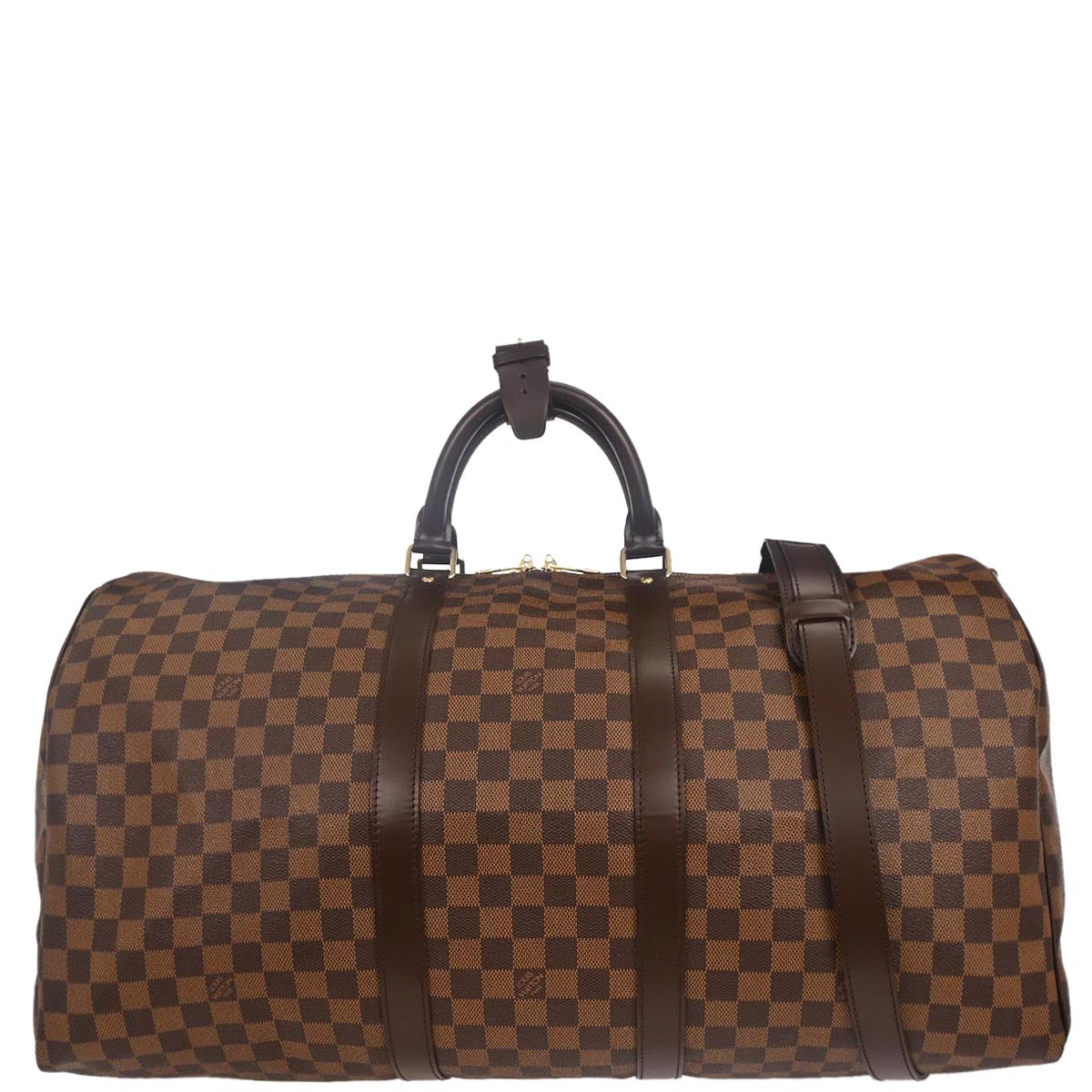 Louis Vuitton Damier Keepall Bandouliere 55 Duffle Bag N41414