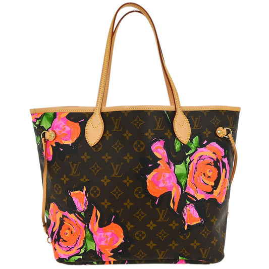 Louis Vuitton Monogram Rose Neverfull MM Shoulder Tote Bag M48613