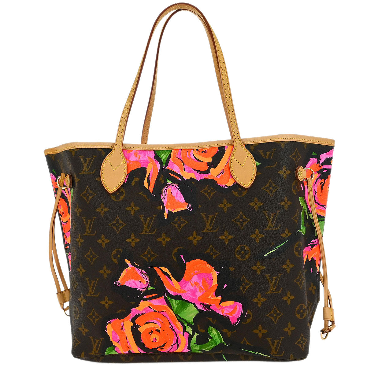 Louis Vuitton Monogram Rose Neverfull MM Shoulder Tote Bag M48613