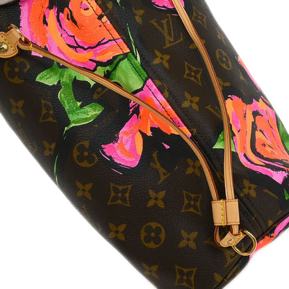 Louis Vuitton Monogram Rose Neverfull MM Shoulder Tote Bag M48613