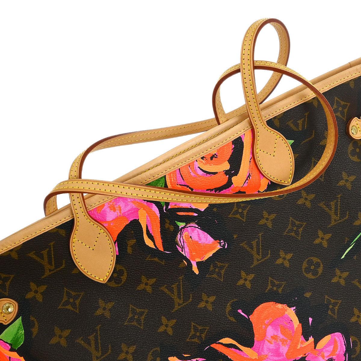 Louis Vuitton Monogram Rose Neverfull MM Shoulder Tote Bag M48613