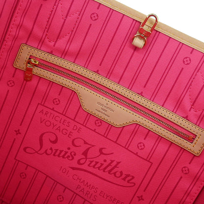 Louis Vuitton Monogram Rose Neverfull MM Shoulder Tote Bag M48613