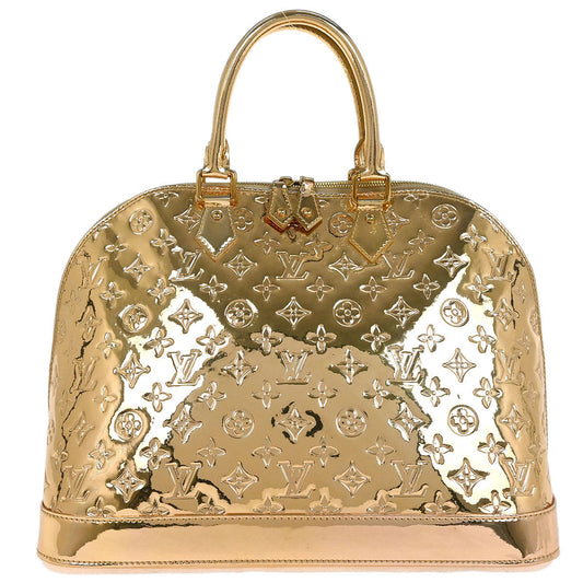 Louis Vuitton Gold Monogram Miroir Alma GM Handbag M95274