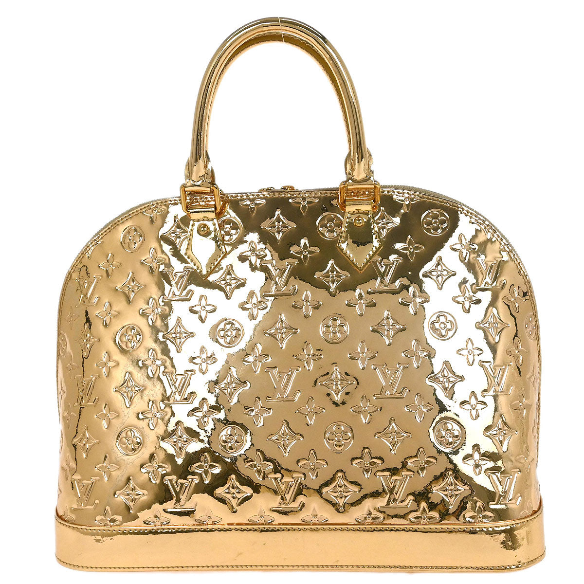 Louis Vuitton Gold Monogram Miroir Alma GM Handbag M95274