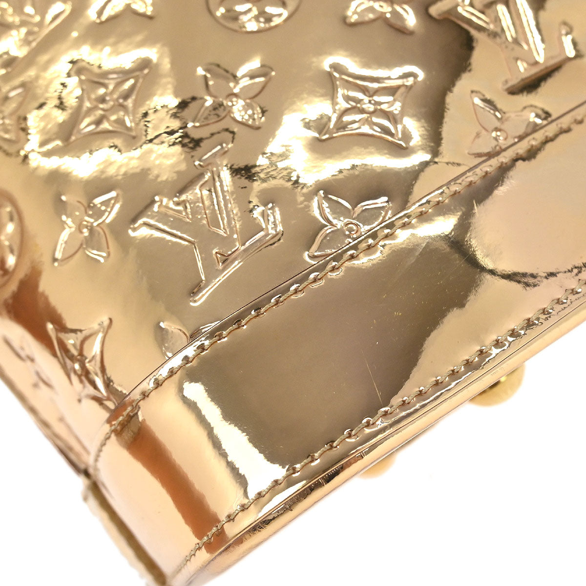 Louis Vuitton Gold Monogram Miroir Alma GM Handbag M95274