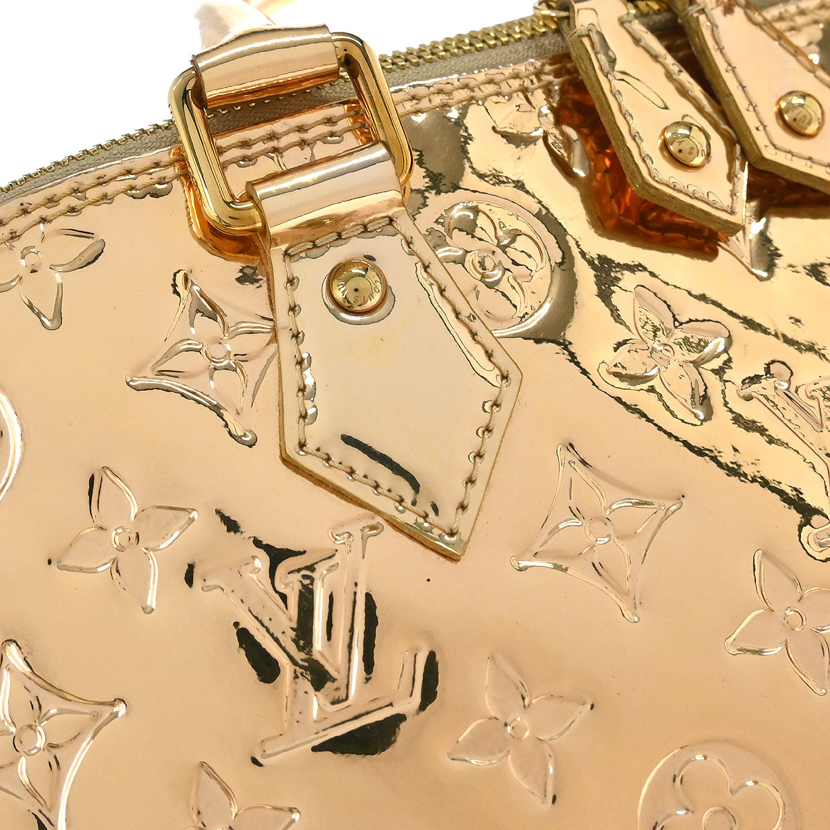 Louis Vuitton Gold Monogram Miroir Alma GM Handbag M95274