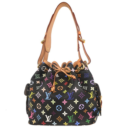 Louis Vuitton Black Monogram Multicolor Petite Noe Handbag M42230