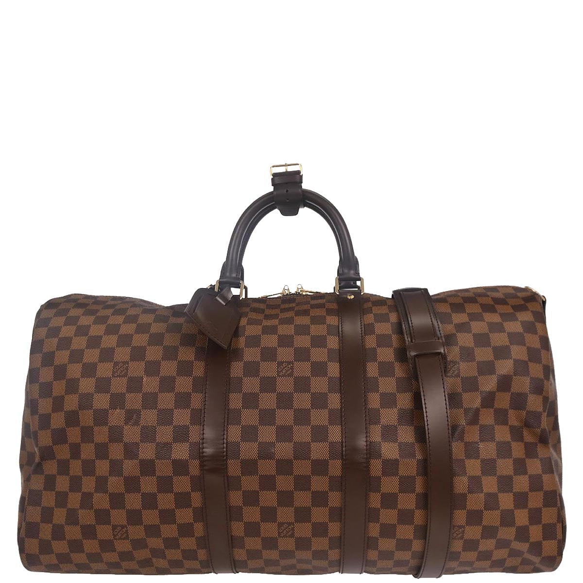 Louis Vuitton Damier Keepall Bandouliere 55 Duffle Bag N41414