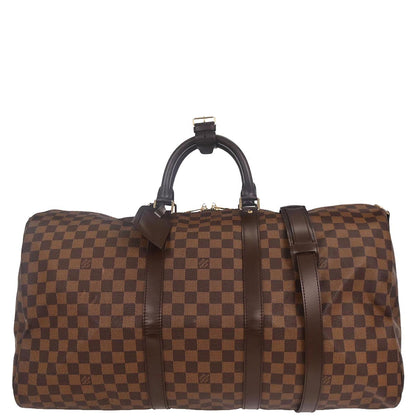 Louis Vuitton Damier Keepall Bandouliere 55 Duffle Bag N41414