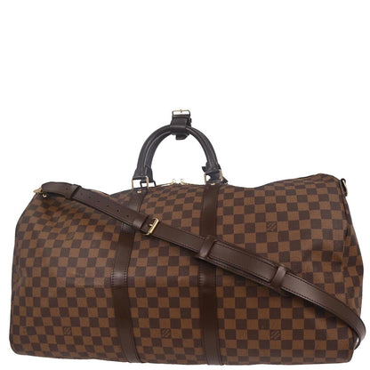 Louis Vuitton Damier Keepall Bandouliere 55 Duffle Bag N41414
