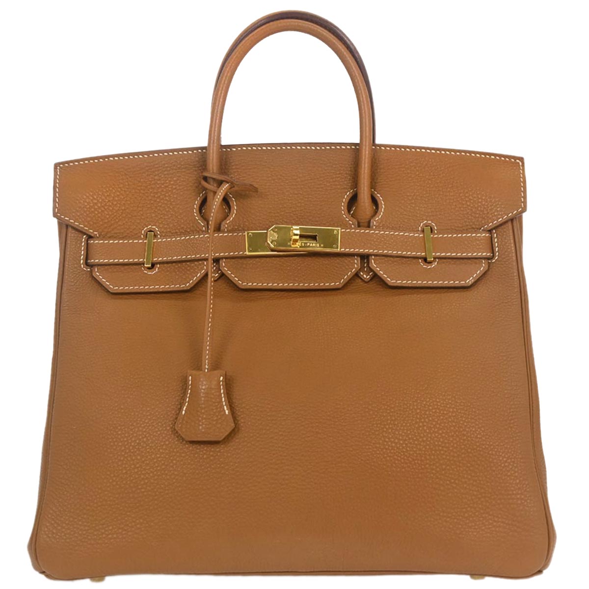Hermes Gold Togo Haut a Courroies 32 Handbag