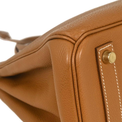 Hermes Gold Togo Haut a Courroies 32 Handbag