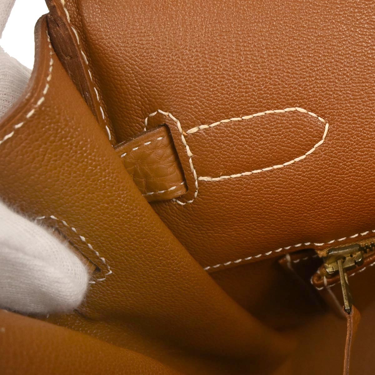 Hermes Gold Togo Haut a Courroies 32 Handbag