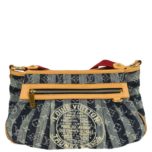 Louis Vuitton Blue Denim Porte Epol Raye MM Shoulder Bag M95334
