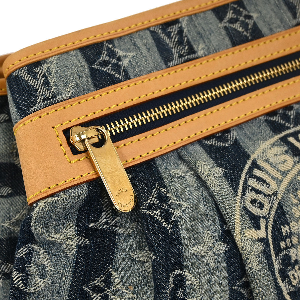 Louis Vuitton Blue Denim Porte Epol Raye MM Shoulder Bag M95334