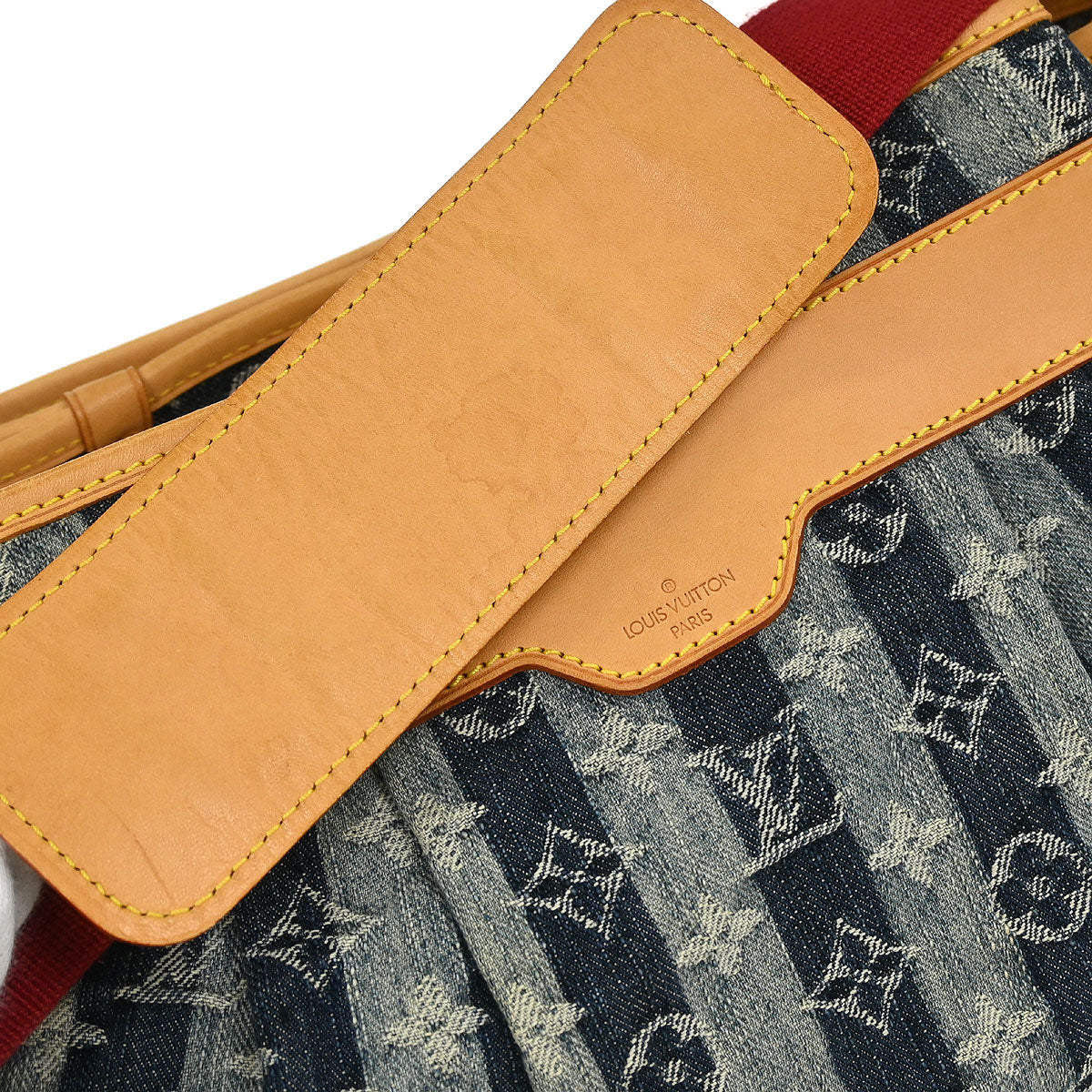 Louis Vuitton Blue Denim Porte Epol Raye MM Shoulder Bag M95334