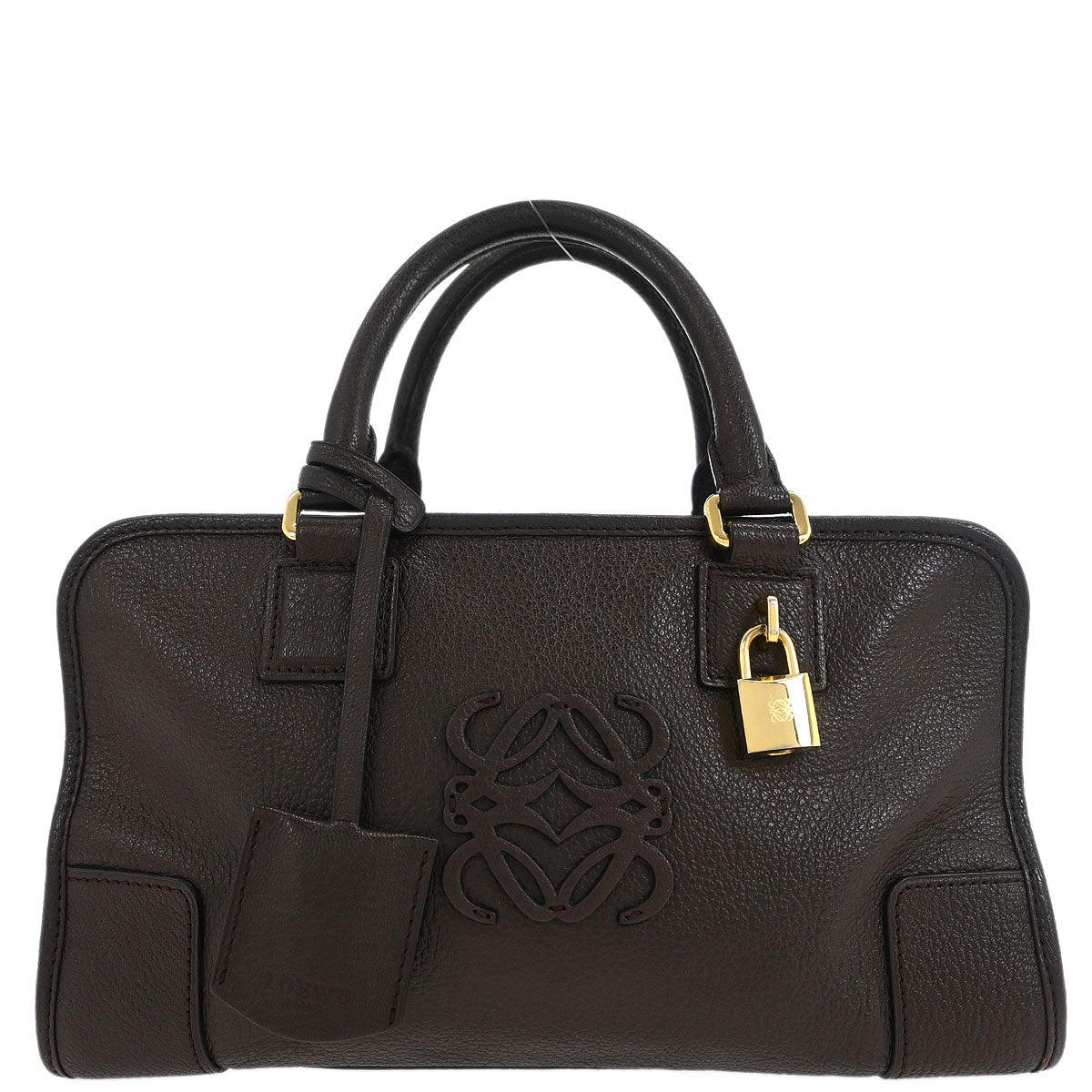 Loewe Brown Leather Amazona 28 Handbag