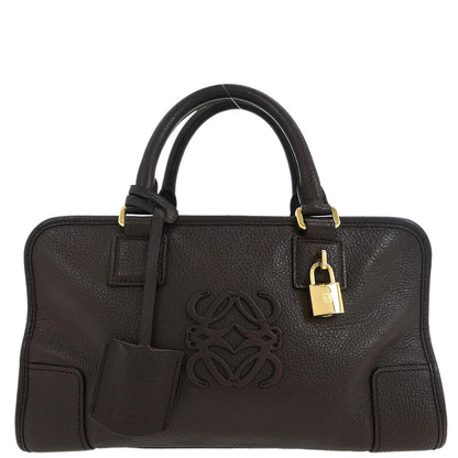 Loewe Brown Leather Amazona 28 Handbag