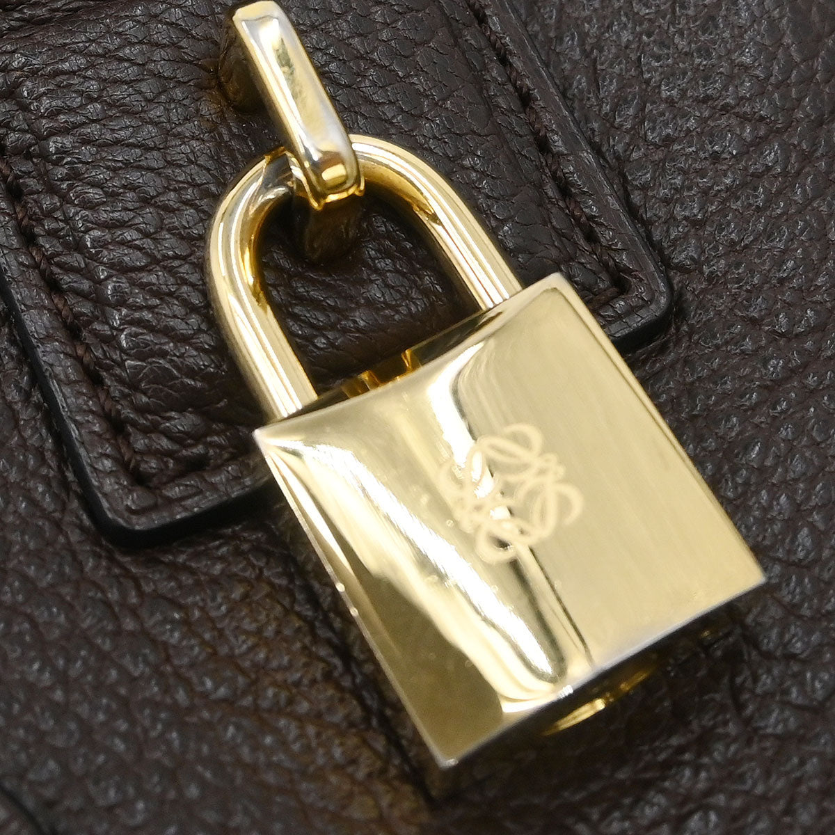 Loewe Brown Leather Amazona 28 Handbag