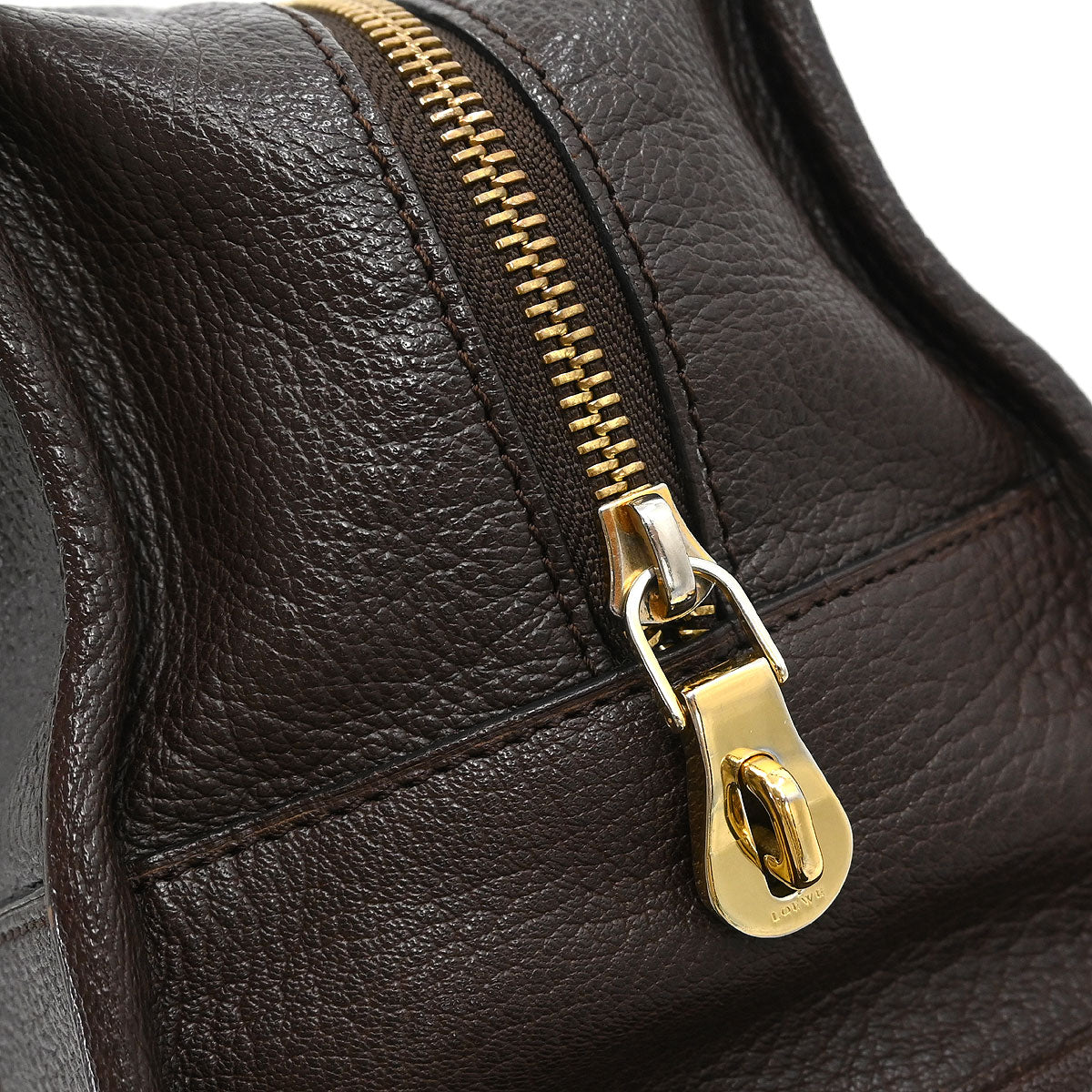 Loewe Brown Leather Amazona 28 Handbag