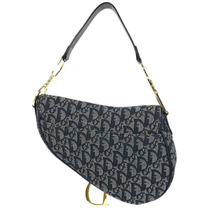 Christian Dior Navy Trotter Saddle Handbag