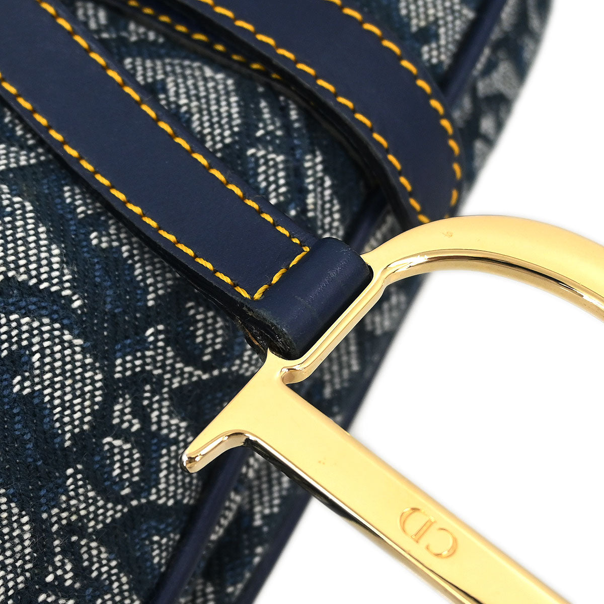 Christian Dior Navy Trotter Saddle Handbag