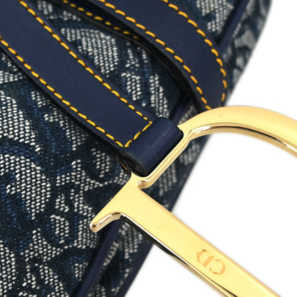 Christian Dior Navy Trotter Saddle Handbag