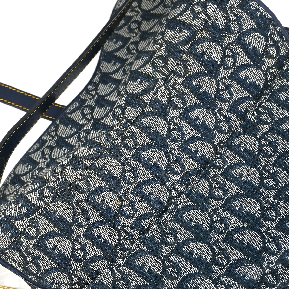 Christian Dior Navy Trotter Saddle Handbag