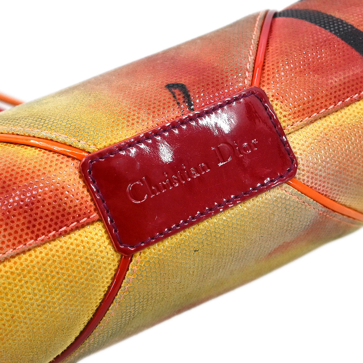 Christian Dior Yellow Suede Handbag