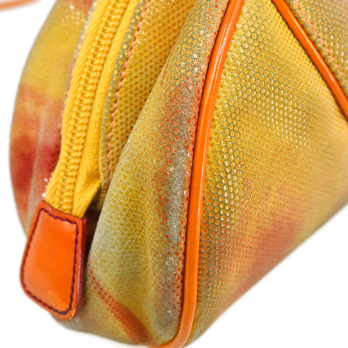 Christian Dior Yellow Suede Handbag