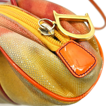 Christian Dior Yellow Suede Handbag