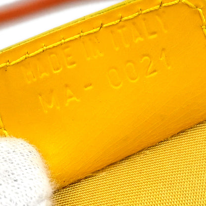 Christian Dior Yellow Suede Handbag