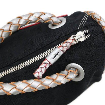 Loewe 2005 Black Canvas Handbag