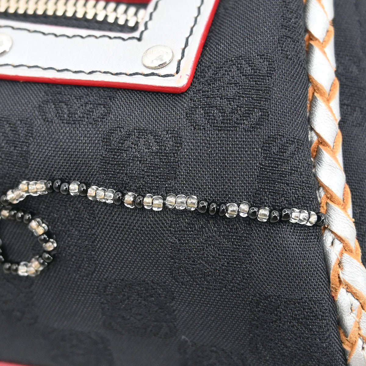 Loewe 2005 Black Canvas Handbag