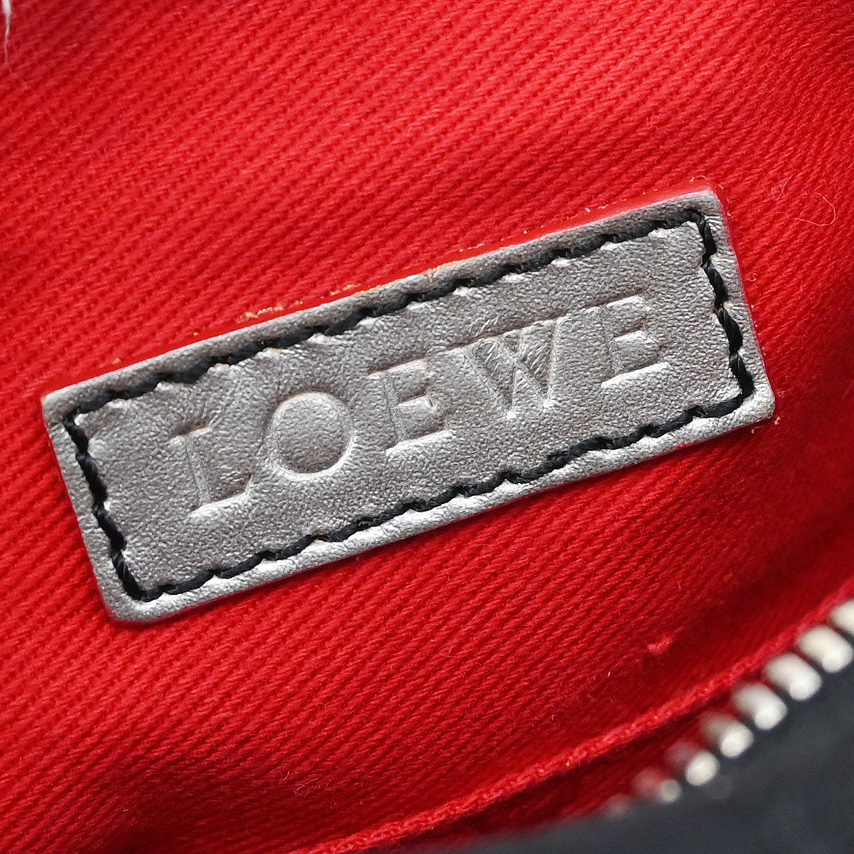 Loewe 2005 Black Canvas Handbag