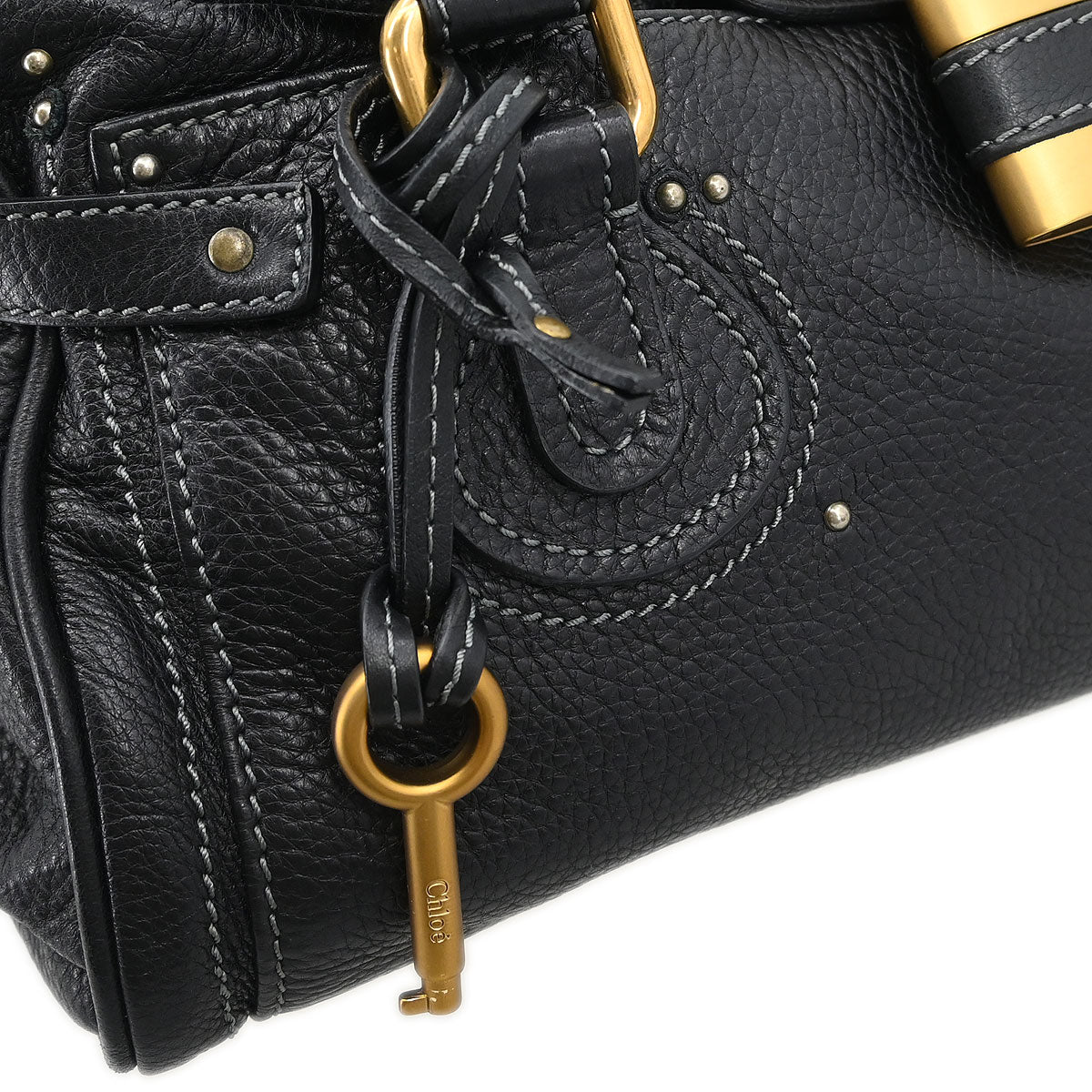 Chloe Black Paddington Medium Handbag